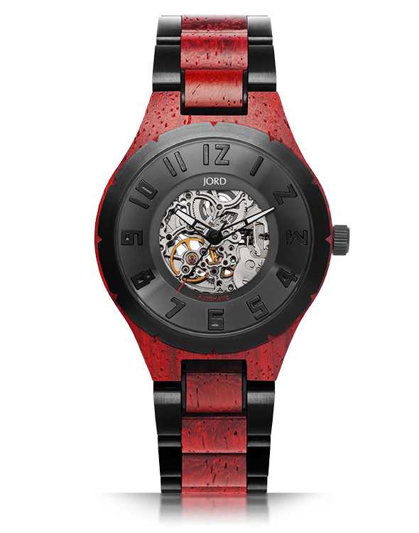 DOVER II PADAUK & BLACK STEEL Watch Technicians Store