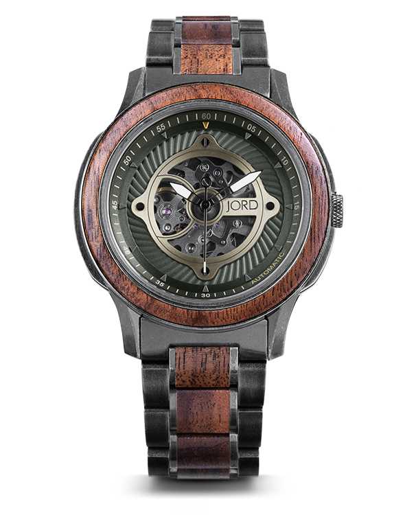 STEARMAN (WALNUT & DISTRESSED APACHE GREEN) Watch Technicians Store