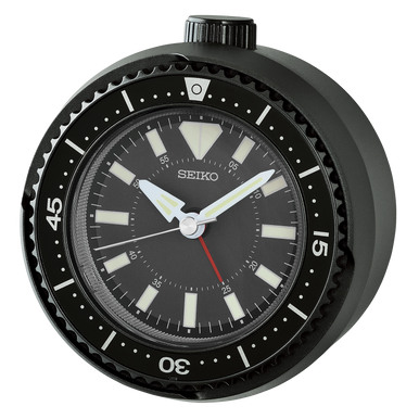 Seiko QHE207KLH rotating bezel alarm clock