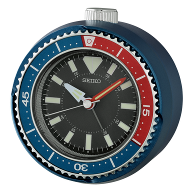 Seiko QHE207LLH rotating bezel alarm clock