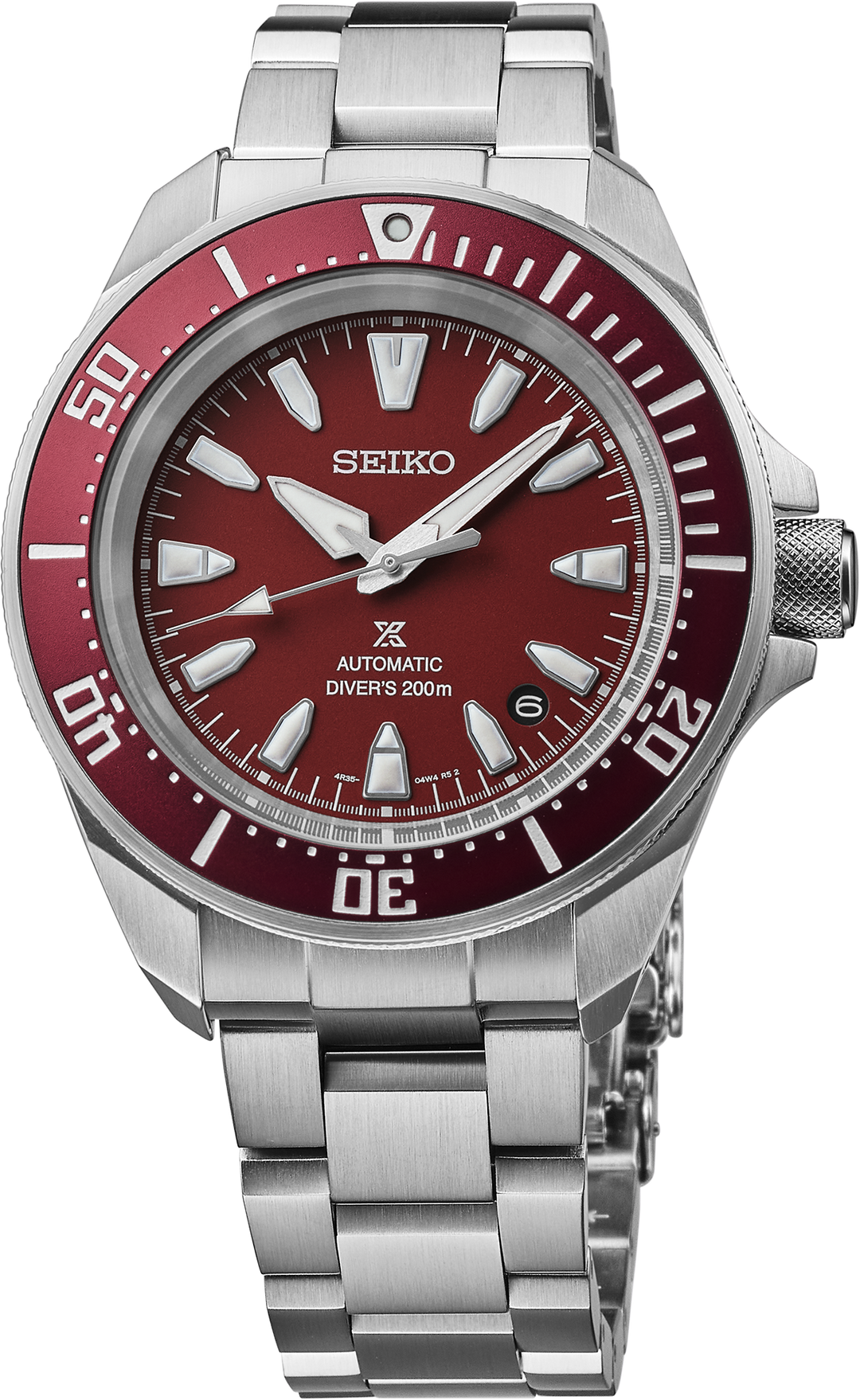 Seiko SRPL11 Prospex automatic diver red dial watch