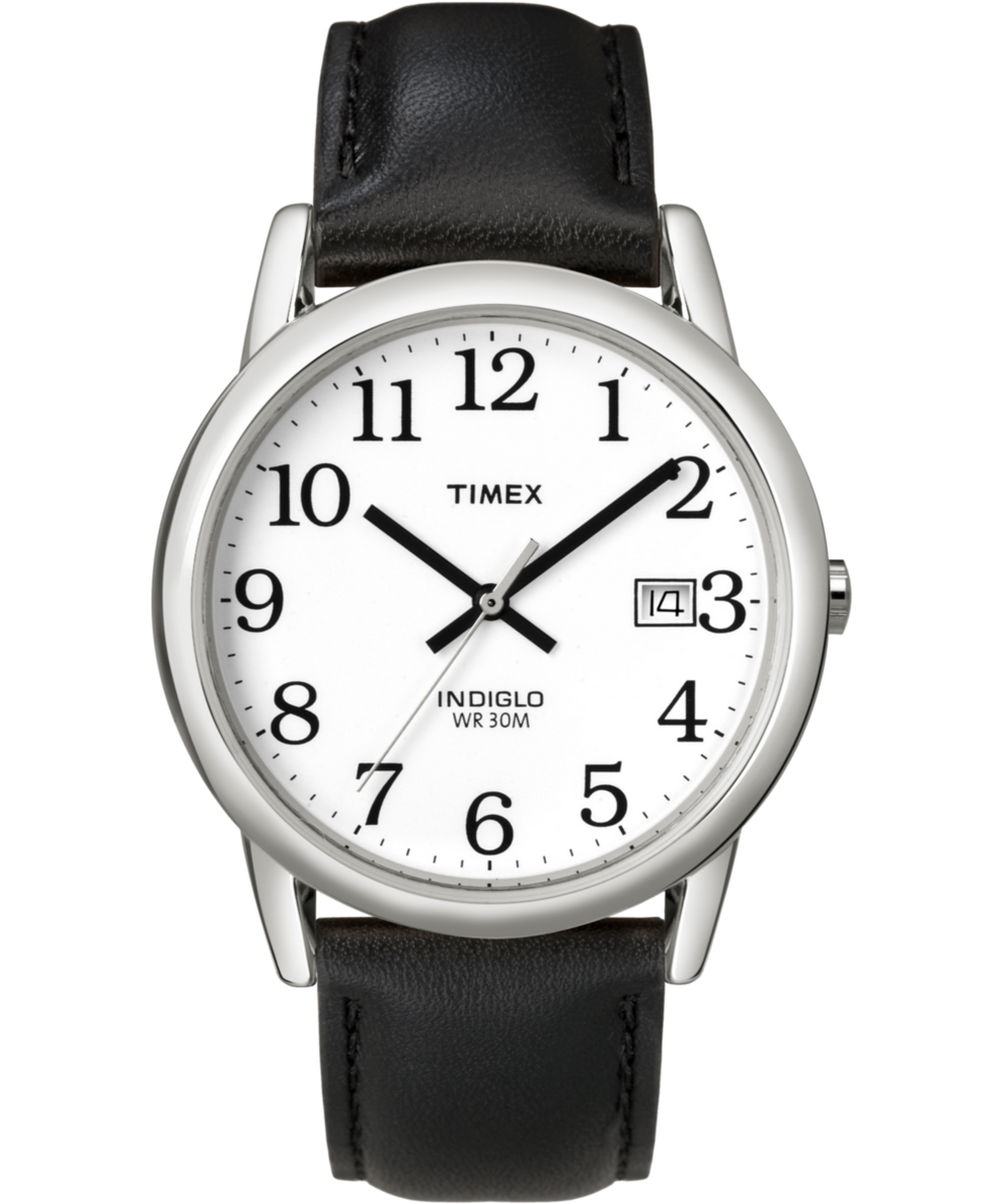 Timex Easy Reader 35mm leather-strap watch, model T2H281