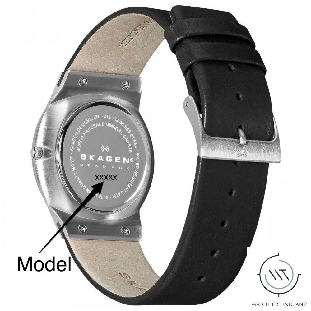 Skagen Black Band Fits Models 233XXL Watch Technicians Store